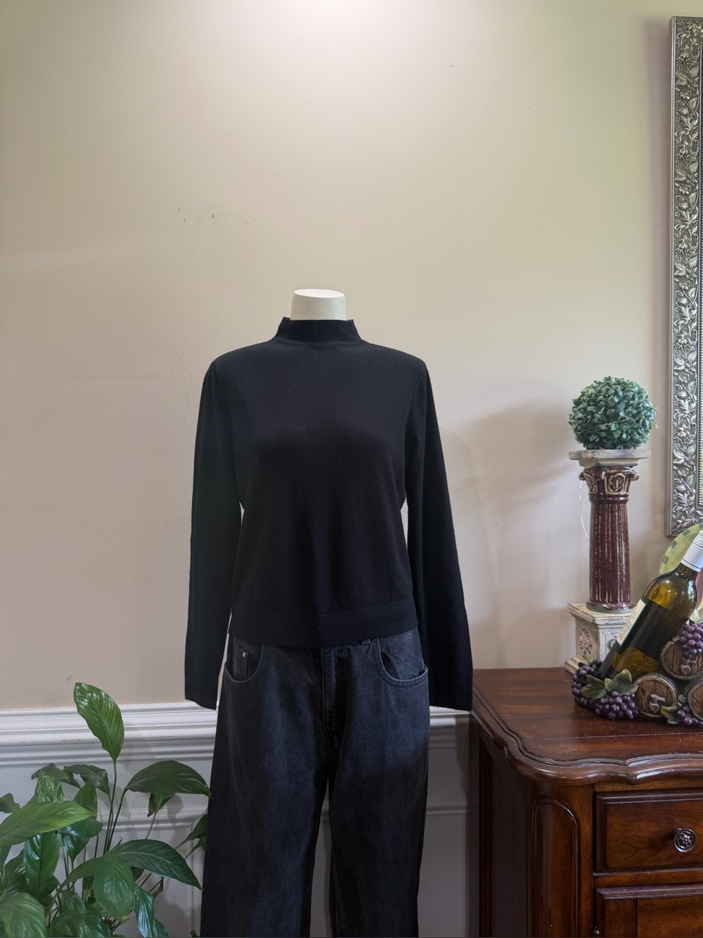 Vince Wool Classic Mock Neck Women's Sweater